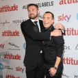 Ben Cohen, Julien MacDonald à la soirée Attitude Awards 2016 à Londres, le 9 octobre 2016