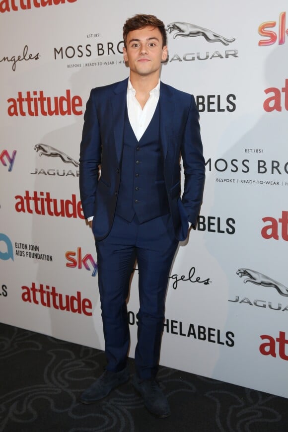 Tom Daley à la soirée Attitude Awards 2016 à Londres, le 9 octobre 2016