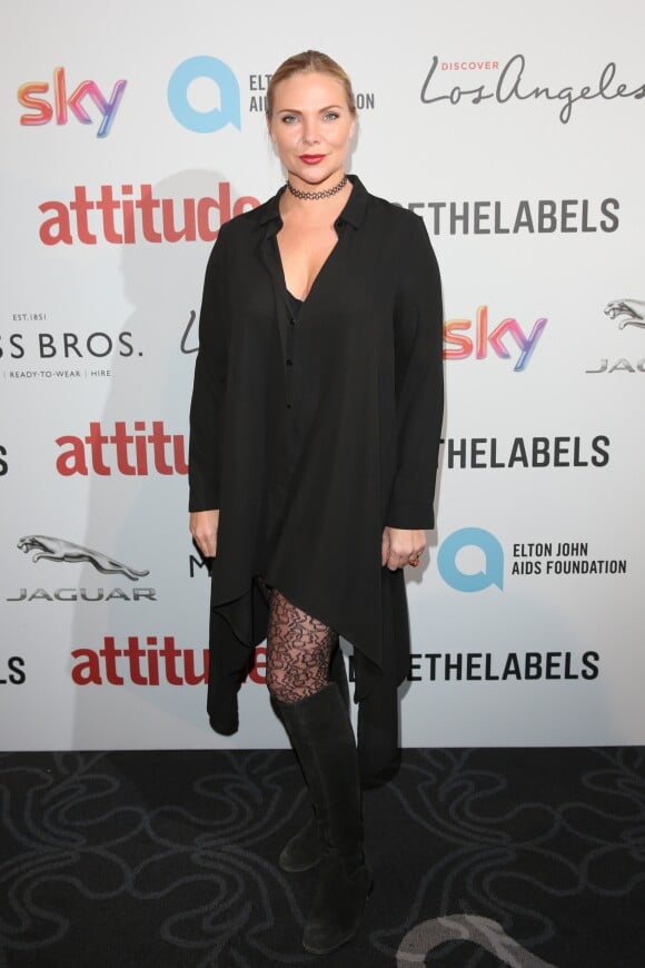 Samantha Womack à la soirée Attitude Awards 2016 à Londres, le 9 octobre 2016