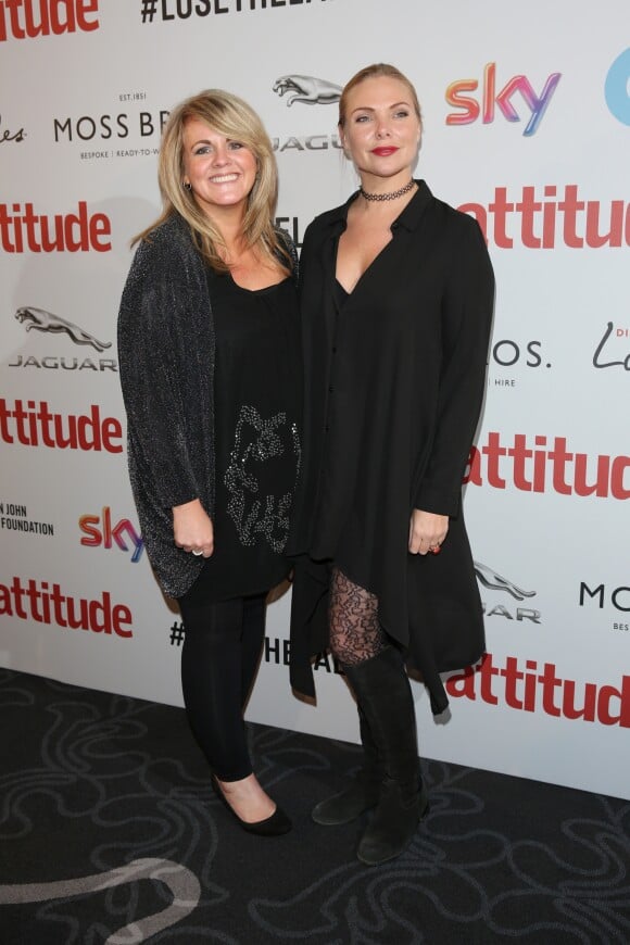 Sally Lindsay, Samantha Womack à la soirée Attitude Awards 2016 à Londres, le 9 octobre 2016