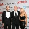 Seth Cumming, Judge Rinder, Oksana Platero à la soirée Attitude Awards 2016 à Londres, le 9 octobre 2016