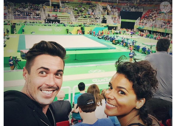 Shy'm et son danseur Zack aux Jeux olympiques de Rio.