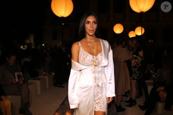 Kim Kardashian au défilé de mode "Givenchy", collection prêt-à-porter Printemps-Eté 2017 lors de la Fashion Week de Paris, France, le 2 October 2016.