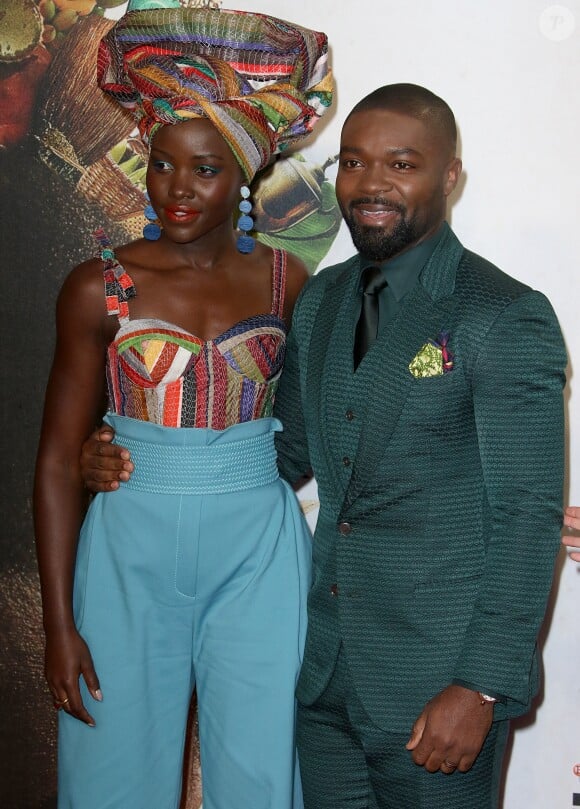 Lupita Nyong'o et David Oyelowo - Première du film "Queen of Katwe" lors du festival du film de Londres. Le 9 octobre 2016