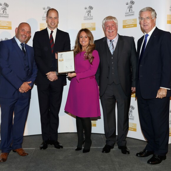 Le prince William à la soirée de remise des MOD Employer Recognition Scheme Gold Awards à Londres le 12 octobre 2016.
