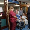 Le prince William en visite à l'hôpital Basingstoke and North Hampshire à Basingstoke, le 12 octobre 2016.