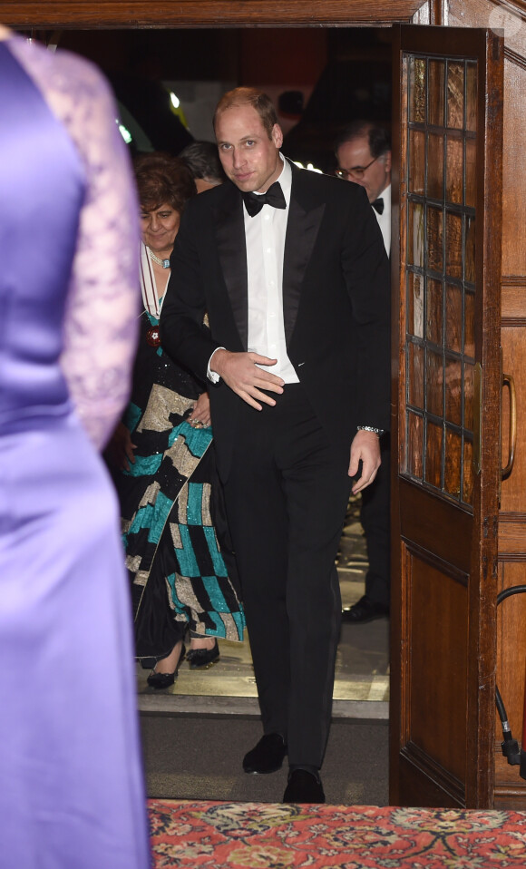 Le prince William lors de la soirée de gala de la fondation 100 Women in Hedge Funds à Londres le 10 octobre 2016, au profit de l'association SkillForce dont il est le parrain.