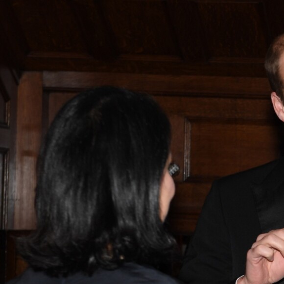 Le prince William lors de la soirée de gala de la fondation 100 Women in Hedge Funds à Londres le 10 octobre 2016, au profit de l'association SkillForce dont il est le parrain.