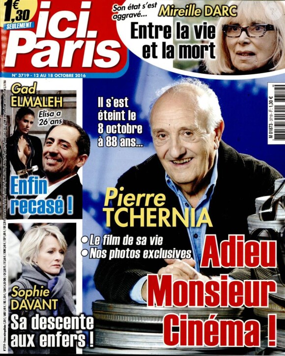 Magazine "Ici Paris" en kiosques le 13 octobre 2016.