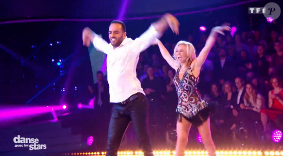Kamel le magicien et Emmanuelle Berne - "Danse avec les stars 7" sur TF1. Le 15 octobre 2016.