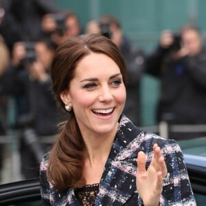 Catherine Kate Middleton, la duchesse de Cambridge et le prince William vont visiter le musée national du football à Manchester  The Duke and Duchess of Cambridge arrive at the National Football Museum in Manchester, 14 October 2016.14/10/2016 - Manchester