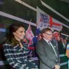 Le prince William, duc de Cambridge et Catherine Kate Middleton, duchesse de Cambridge visitent le musée du football de Manchester le 14 octobre 2016.  14th October 2016 Manchester UK Britain's Prince William and Catherine, Duchess of Cambridge, visit to The National Football Museum, housed in Manchester's iconic Urbis building. The Duke and Duchess will first attend a reception with some of the brightest and best young Mancunians, who are making a difference to their communities. They will then take a tour of the museum, which aims to explain to fans and non-fans alike how and why football has become &x2018;the people&x2019;s game&x2019;, a key part of England's heritage and way of life.14/10/2016 - Manchester