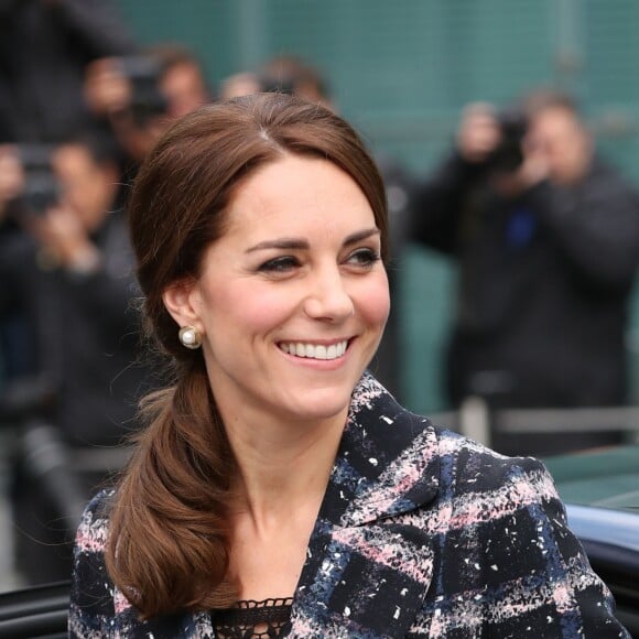 Catherine Kate Middleton, la duchesse de Cambridge et le prince William vont visiter le musée national du football à Manchester  The Duke and Duchess of Cambridge arrive at the National Football Museum in Manchester, 14 October 2016.14/10/2016 - Manchester