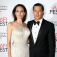 Brad Pitt et sa femme Angelina Jolie - Avant-première du film "By the Sea" lors du gala d'ouverture de l'AFI Fest à Hollywood, le 5 novembre 2015.