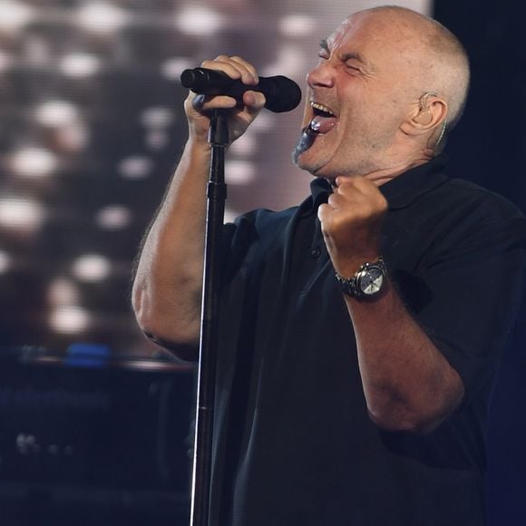 Phil Collins lors de la cérémonie d'ouverture de l'US Open 2016 au USTA Billie Jean King National Tennis Center à Flushing Meadow, New York City, New York, Etats-Unis, le 29 août 2016. 