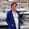 Friederike Becht enceinte - Photocall de la série "The Same Sky" à l'occasion du MIPCOM à Cannes, le 17 octobre 2016. © Bruno Bebert/Bestimage