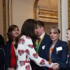 Kate Catherine Middleton, duchesse de Cambridge - La famille royale d'Angleterre reçoit les médaillés des Jeux paralympiques de Rio 2016 au Palais de Buckingham à Londres le 18 octobre 2016.