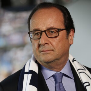 Le président de la République François Hollande avant la finale de l'Euro 2016 France-Portugal au stade de France à Saint-Denis, le 10 juillet 2016.