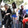 Khloe Kardashian, Kendall Jenner et Scott Disick sont allés déjeuner au restaurant "Il Pastaio" à Beverly Hills. Le 13 juin 2016