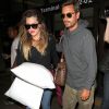 Scott Disick et Khloe Kardashian arrivent à l'aéroport LAX de Los Angeles. Plus tôt dans la journée, le couple était dans le Connecticut pour l'évènement "Foxwood Resort Casino's Liquid Sundays". Le 17 août 2014