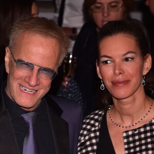 Christophe Lambert et sa nouvelle compagne Karima Zerkani à la soirée de lancement de la série "Mata Hari" produite par Star Media en partenariat avec Channel One Russia et Inter Ukraine, au MIPCOM 2016 à Cannes le 16 octobre 2016. © Bruno Bebert/Bestimage