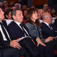 Carla Bruni-Sarkozy durant un meeting de Nicolas Sarkozy au Palais des Congrès Neptune à Toulon, France, le 21 octobre 2016, pour la campagne des primaires des Républicains en vue de l'élection présidentielle de 2017. © Bruno Bebert/Bestimage