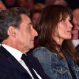 Carla Bruni-Sarkozy durant un meeting de Nicolas Sarkozy au Palais des Congrès Neptune à Toulon, France, le 21 octobre 2016, pour la campagne des primaires des Républicains en vue de l'élection présidentielle de 2017. © Bruno Bebert/Bestimage