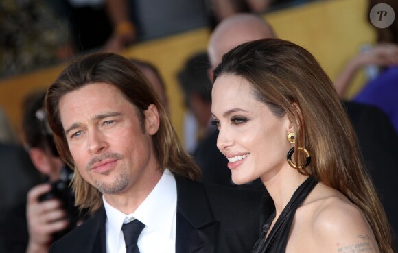 Angelina Jolie, Brad Pitt aux SAG awards 2012.