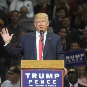 Donald Trump en meeting à Wilkes-Barre en Pennsylvanie le 10 octobre 2016.