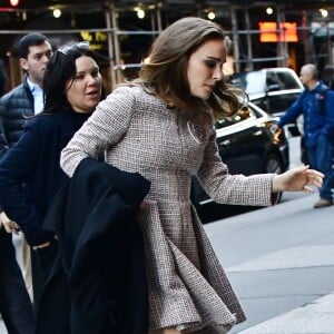 Exclusif - Natalie Portman (enceinte) à New York le 16 octobre 2016.