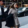 Exclusif - Natalie Portman (enceinte) à New York le 16 octobre 2016.