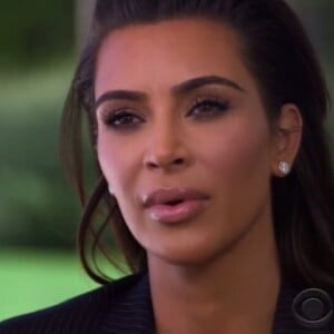 Kim Kardashian en interview pour l'émission "60 Minutes" sur le réseau CBS, diffusée le 23 octobre 2016