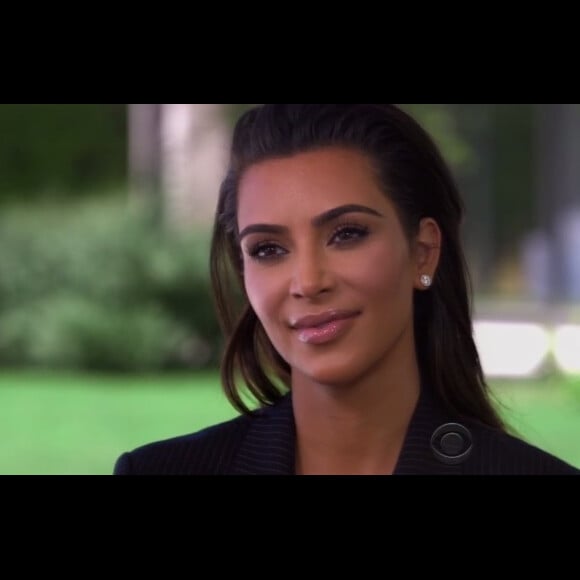 Kim Kardashian en interview pour l'émission "60 Minutes" sur le réseau CBS, diffusée le 23 octobre 2016