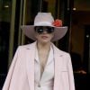 Lady Gaga à la sortie de son appartement à New York, le 21 octobre 2016.