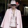 Lady Gaga à la sortie de son appartement à New York, le 21 octobre 2016.