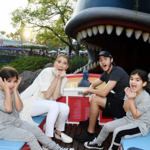 Céline Dion et ses fils à Disneyland en Californie, octobre 2016