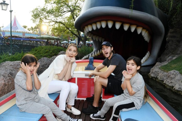 Céline Dion et ses fils à Disneyland en Californie, octobre 2016