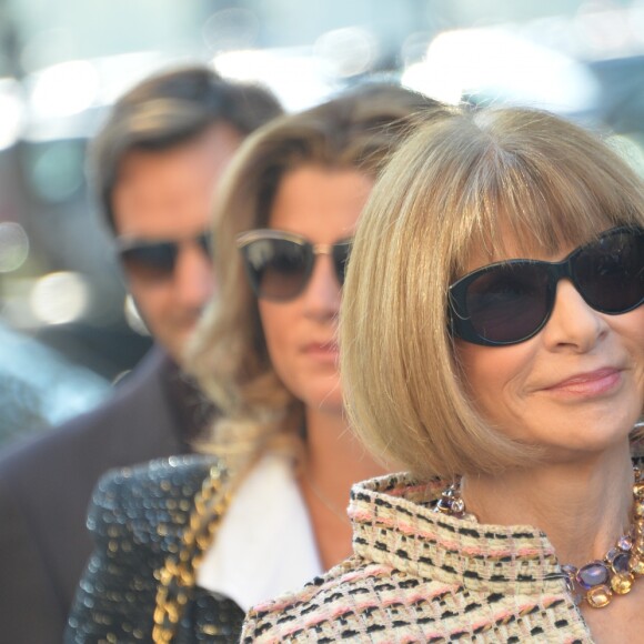 Anna Wintour - Arrivées au défilé prêt-à-porter printemps-été 2017 Chanel à Paris, le 4 octobre 2016 © CVS-Veeren / Bestimage