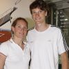 Camille Muffat et Yannick Agniel aux Internationaux de Roland Garros le 29 mai 2011