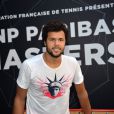 Exclusif - Jo-Wilfried Tsonga s'entraîne lors du Bnp Paribas Masters à l'AccorHotels Arena à Paris le 29 octobre 2016