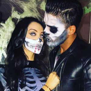 Nabilla Benattia et Thomas Vergara déguisés pour Halloween, lundi 31 octobre 2016, sur Instagram