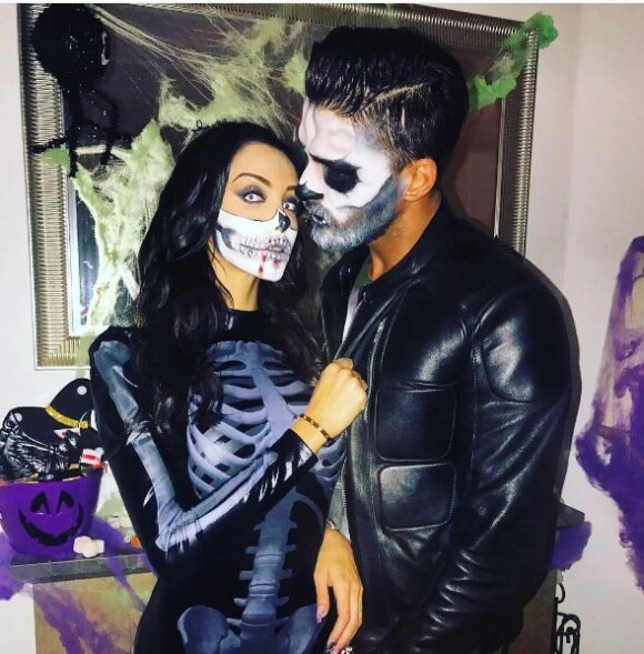 Nabilla Benattia et Thomas Vergara déguisés pour Halloween, lundi 31 octobre 2016, sur Instagram