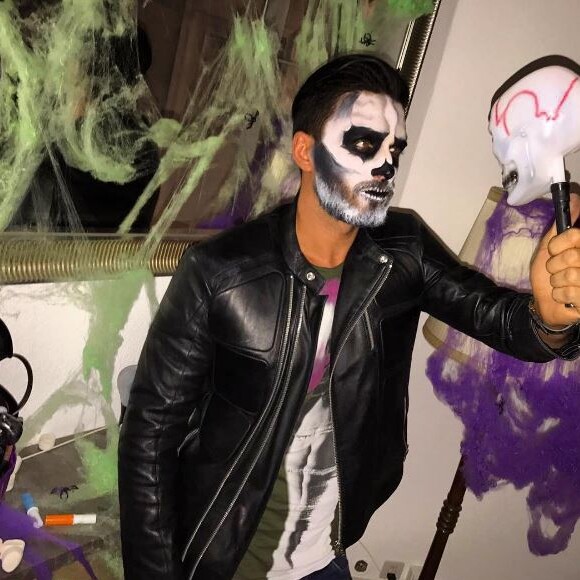Thomas Vergara déguisé en squelette sur Instagram, 31 octobre 2016