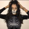 Nabilla déguisée en squelette pour Halloween, 31 octobre 2016, sur Instagram