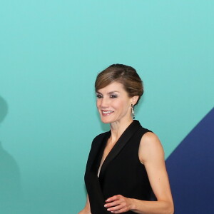 La reine Letizia d'Espagne était invitée à prononcer un discours lors de l'ouverture du Congrès Mondial contre le Cancer au Palais des Congrès à Paris, le 31 octobre 2016. © Dominique Jacovides/Bestimage