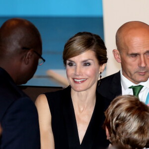 La reine Letizia d'Espagne lors de l'ouverture du Congrès Mondial contre le Cancer au Palais des Congrès à Paris, le 31 octobre 2016. © Dominique Jacovides/Bestimage