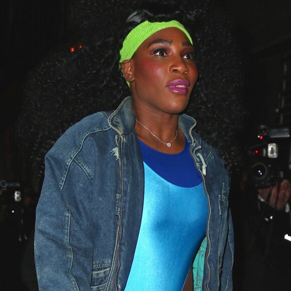 Serena Williams - Les célébrités arrivent à la soirée d'Halloween de Heidi Klum au Vandal club à New York, le 31 octobre 2016