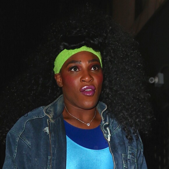 Serena Williams - Les célébrités arrivent à la soirée d'Halloween de Heidi Klum au Vandal club à New York, le 31 octobre 2016