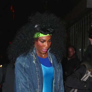 Serena Williams - Les célébrités arrivent à la soirée d'Halloween de Heidi Klum au Vandal club à New York, le 31 octobre 2016