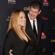 Mariah Carey et son compagnon James Packer - Célébrités arrivant à la soirée G'Day à Los Angeles le 28 janvier 2016.
